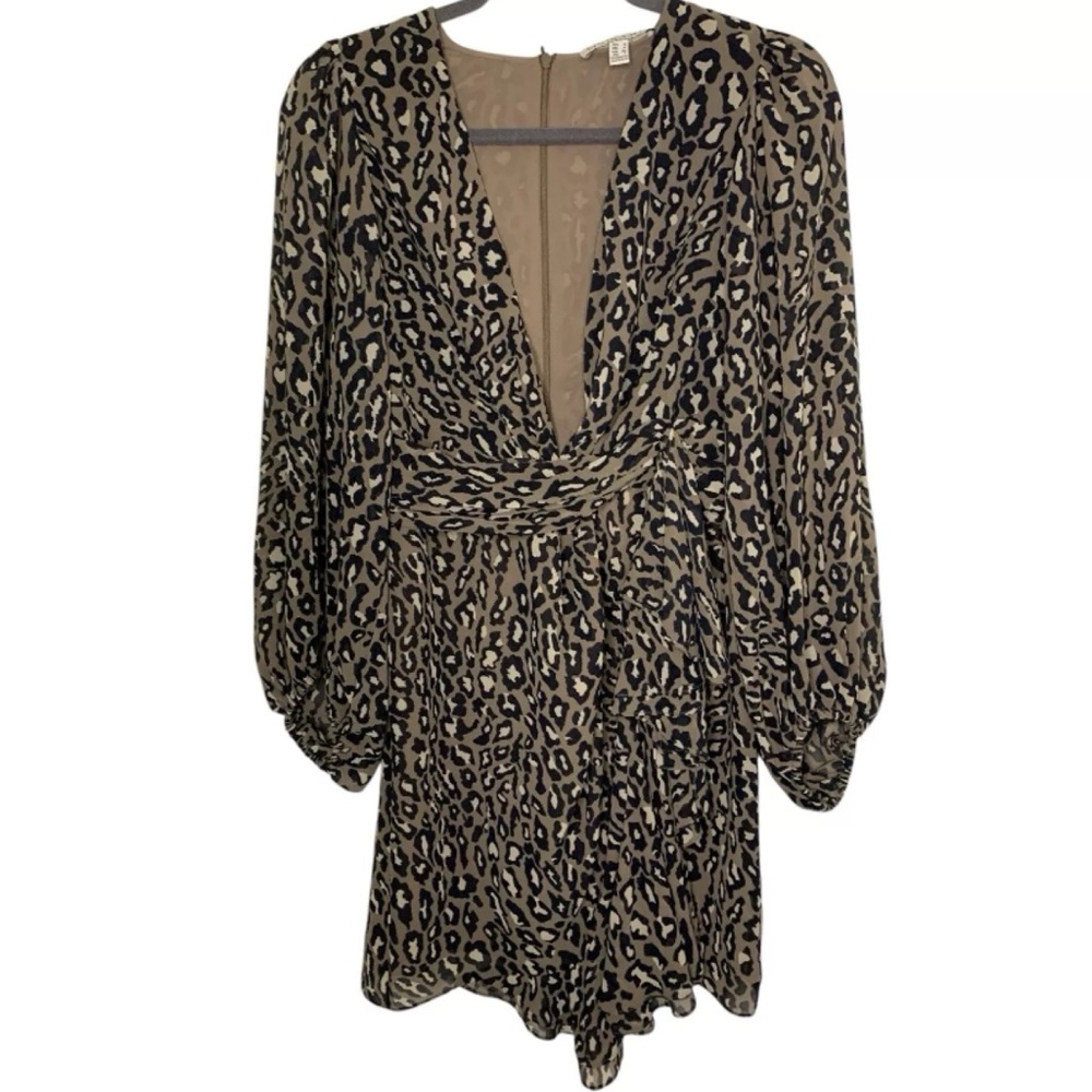 Shona Joy Leopard Print Mini Dress